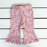 Pink Seashell Floral Flares