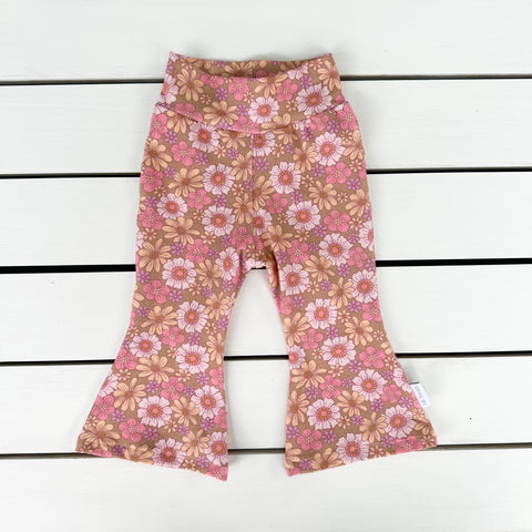 Pink & Yellow Floral Flares