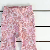 Pink Seashell Floral Flares
