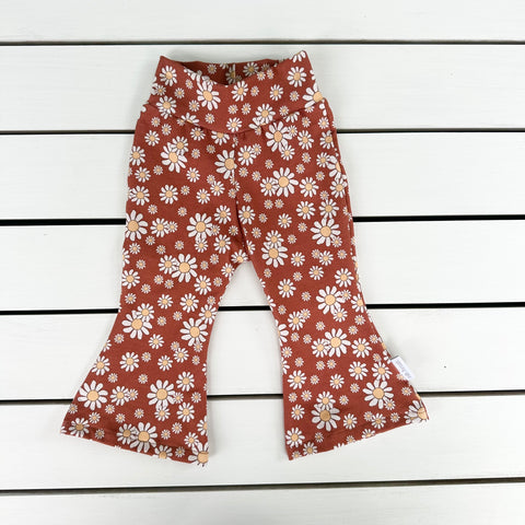 Rust Floral Flares