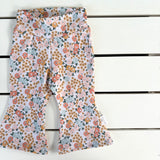 Mustard Ditzy Floral Flares