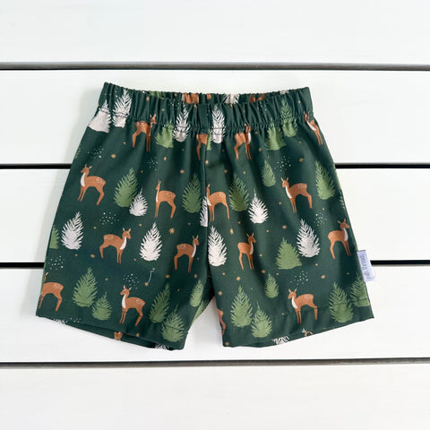 Forest Deer Christmas Shorts