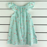 Mint Floral Dress