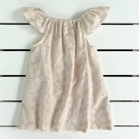 Natural Floral Broderie Dress