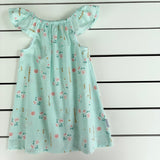 Mint Floral Dress