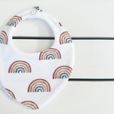 White Rainbow Dribble Bib