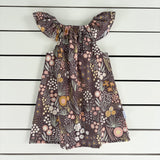 Mocha Meadow Flutter Dress