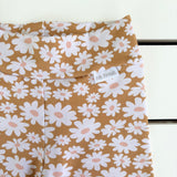 Caramel Daisy Bike Shorts