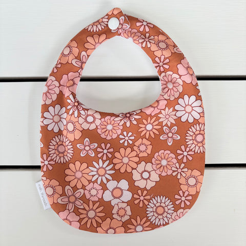 Rust Floral Classic Bib