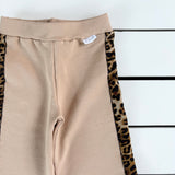 Tan Leopard Wide Leg Pants