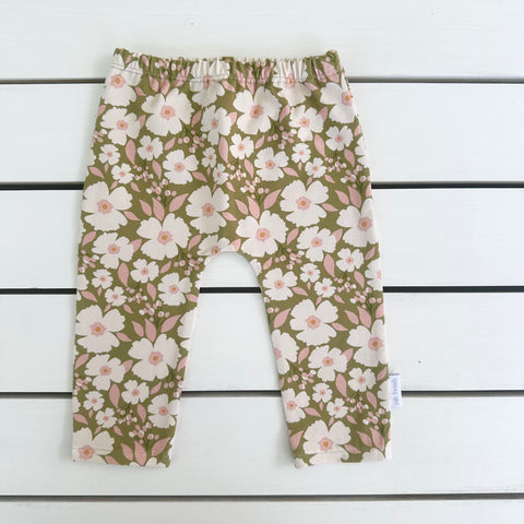 Green Floral Slims