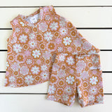 Pink & Orange Retro Floral Set