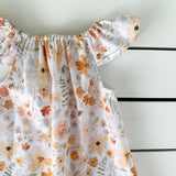 Apricot Floral Dress