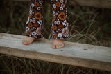 Chocolate Floral Flares