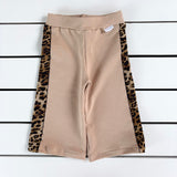 Tan Leopard Wide Leg Pants