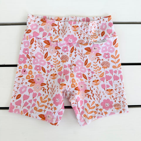 Pink Blossom Bike Shorts