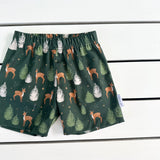 Forest Deer Christmas Shorts