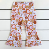 Orange & Pink Floral Flares
