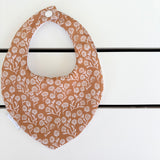 Bronze Ditsy Floral Dribble Bib