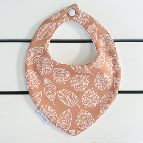 Rust Leaves Dribble Bib