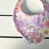 Lilac Floral Dribble Bib