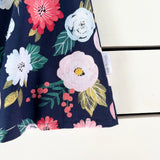 Navy Floral Dress
