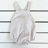 Natural Stripe Romperall