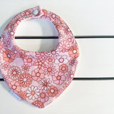 Pink on Pink Floral Dribble Bib
