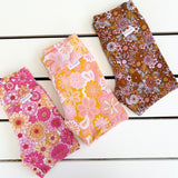 Pink & Bronze Retro Floral Bike Shorts