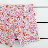 Pink Blossom Bike Shorts
