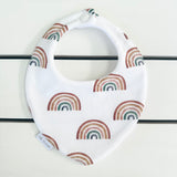 White Rainbow Dribble Bib