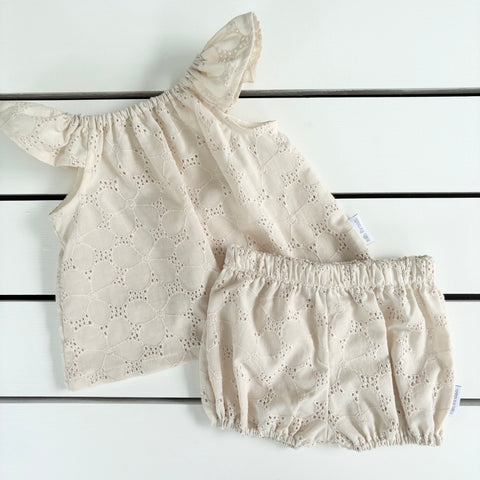 Natural Floral Broderie Set