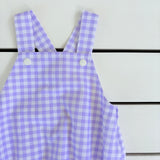 Lilac Gingham Romperall