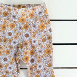 Vintage Golden Floral Flares