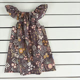 Mocha Meadow Flutter Dress