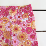 Hot Pink & Lemon Floral Bike Shorts