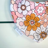 Pink & Orange Floral Dribble Bib