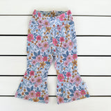 Pink & Blue Floral Flares