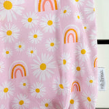 Pink Daisy & Rainbow Flutter Romper