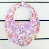 Lilac Floral Dribble Bib