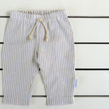 Natural Stripe Barrel Leg Pants