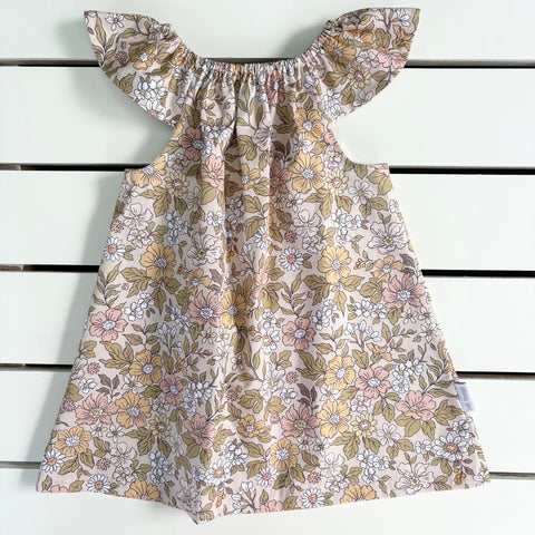 Latte Floral Dress