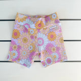 Pastel Floral Bike Shorts