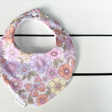 Lilac Floral Dribble Bib