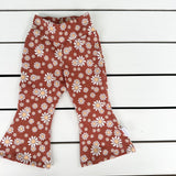 Rust Floral Flares