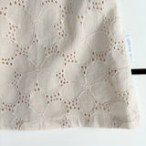 Natural Floral Broderie Dress