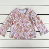 Pink Floral Stretch Swing Top