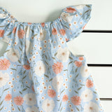 Sweet Blue Floral Dress