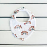 White Rainbow Dribble Bib