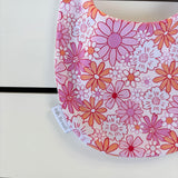 Bright Pink Floral Classic Bib